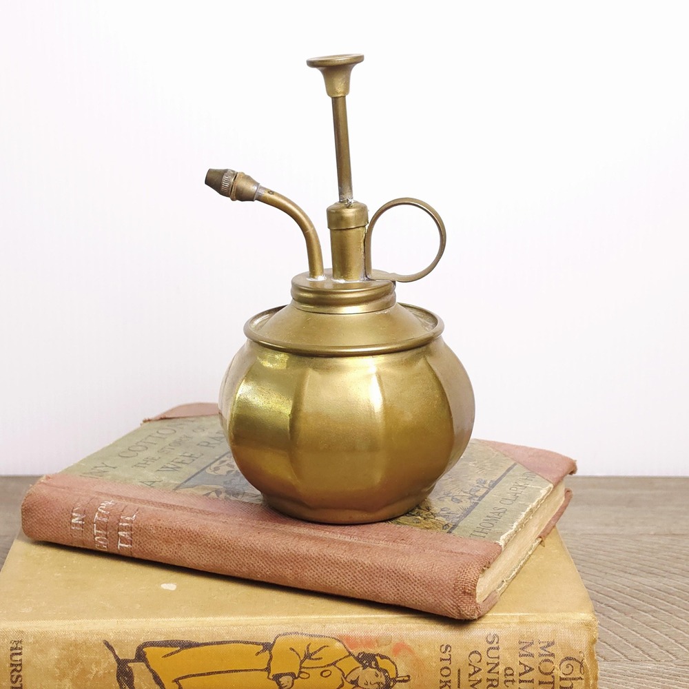 Brass Plant Mister with Adjustable Nozzle, Vintage Gardening Tools